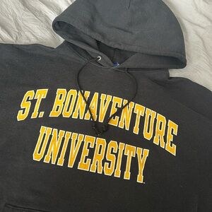 🐺💛 ST BONAVENTURE/BONNIES UNIVERSITY CHAMPION HOODIE💛🐺 size large